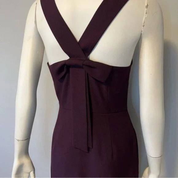 Banana Republic Plump Purple dress with bow on back Size 4 US - Picture 6 of 8